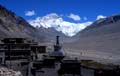 Mt Everest 18 mit Kloster Rongbuk